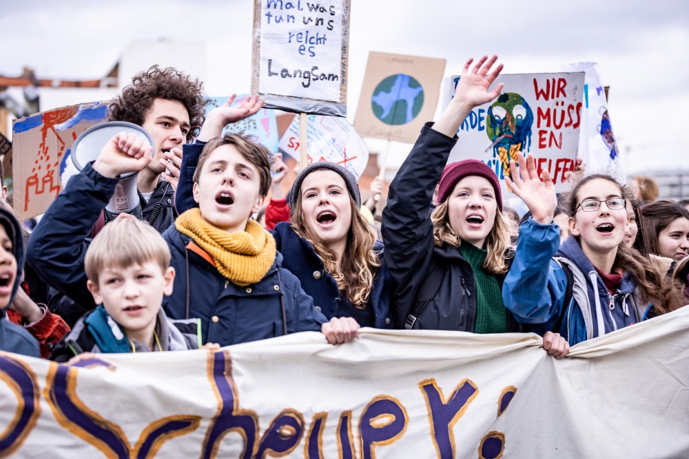 Foto einer Fridaysforfuture Demonstration