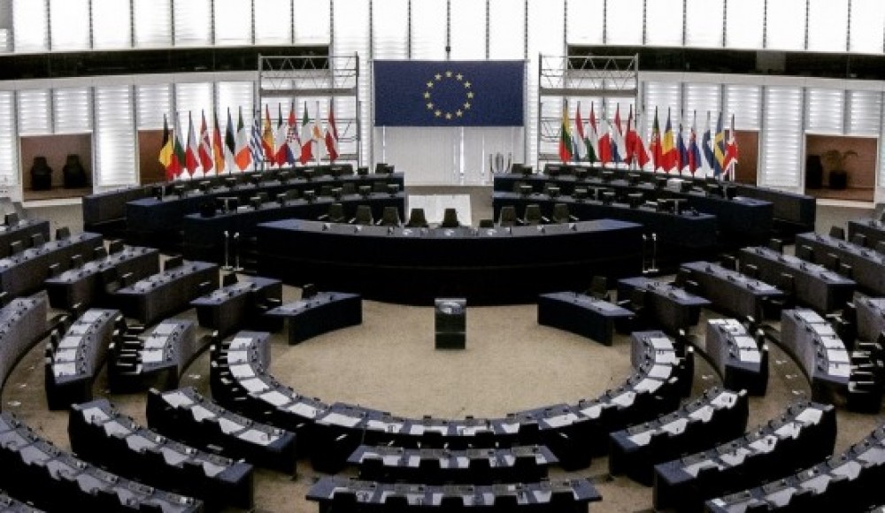 Foto des europäischen Plenarsaales