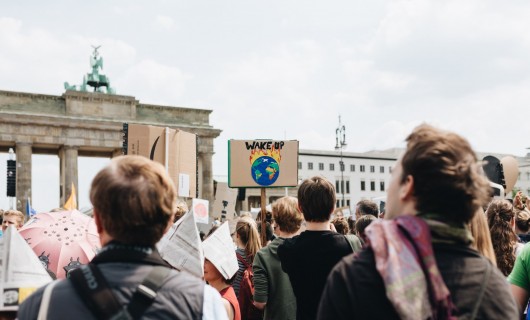 Demonstration für den Klimaschutz.